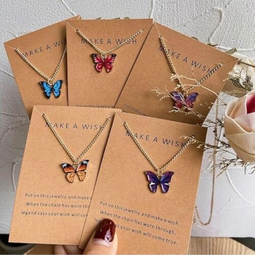 Butterfly Vibrant Pendants ( Set of 5)