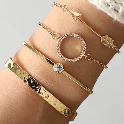 Contemporary 4 Pieces Bracelet  Set