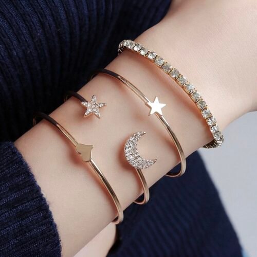 Harmony Stack – 4-Piece Bracelet Collection