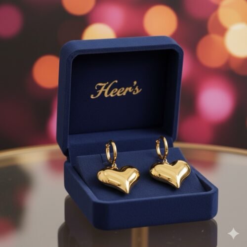 Big Heart Hoop Earrings