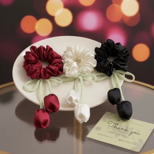 Tulip Scrunchie Set of 3